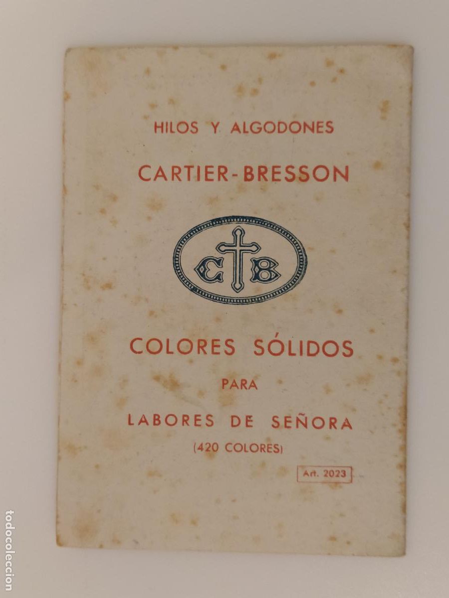 Otros art&iacute;culos de coleccionismo en papel: HILOS Y ALGODONES CARTIER BRESSON - PUNTOS DE MARCA ALBUM PEQUE&Ntilde;O N&ordm; 2 -VER FOTOS-(116.699)