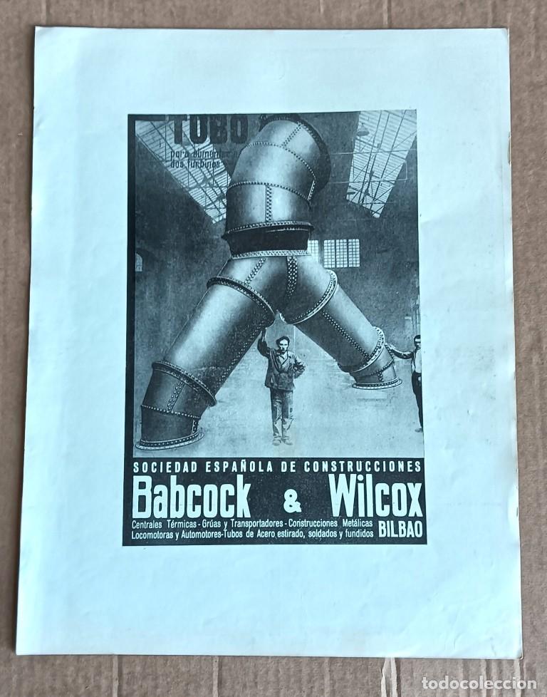 Otros art&iacute;culos de coleccionismo en papel: propaganda BABCOCK & WILCOW &ndash; Bilbao .... en el reverso m&aacute;s propaganda