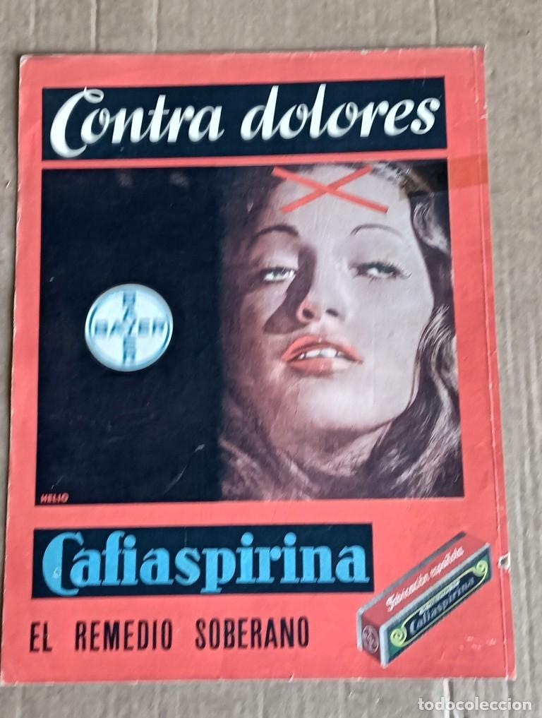 Otros art&iacute;culos de coleccionismo en papel: propaganda contra dolores CAFIASPIRINA BAYER