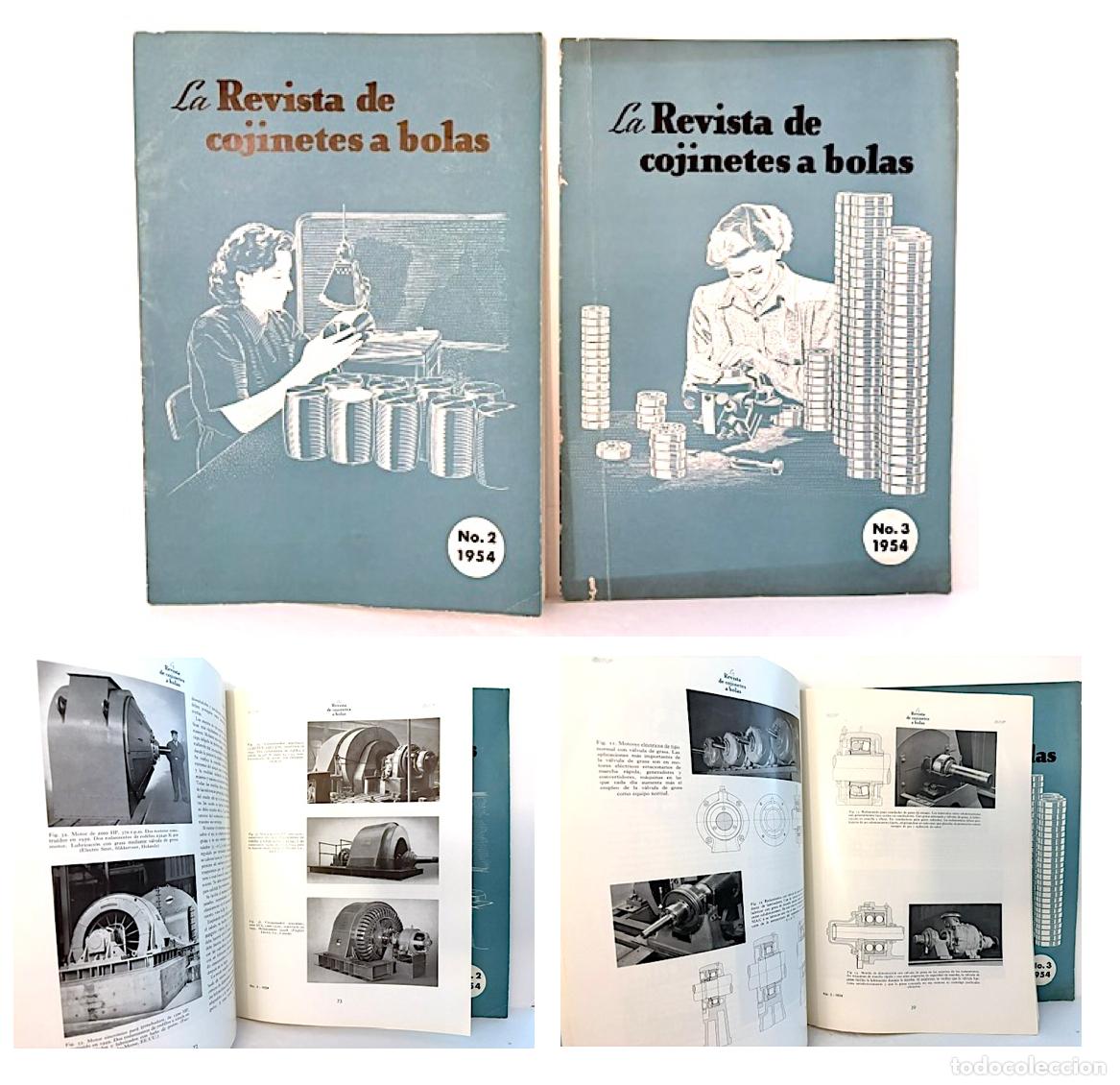 Otros art&iacute;culos de coleccionismo en papel: 2 nums de la Revista de Cojinetes a Bolas SKF. 1954 : num 2 y 3.