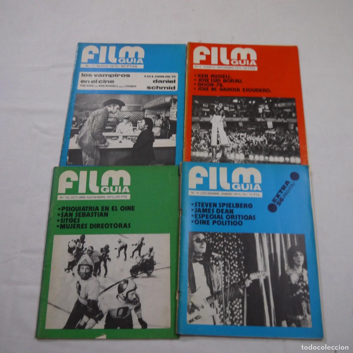 Otros art&iacute;culos de coleccionismo en papel: LOTE DE 4 REVISTAS FILM GUIA N.&ordm; 7, 9, 10 Y 11 - 1975