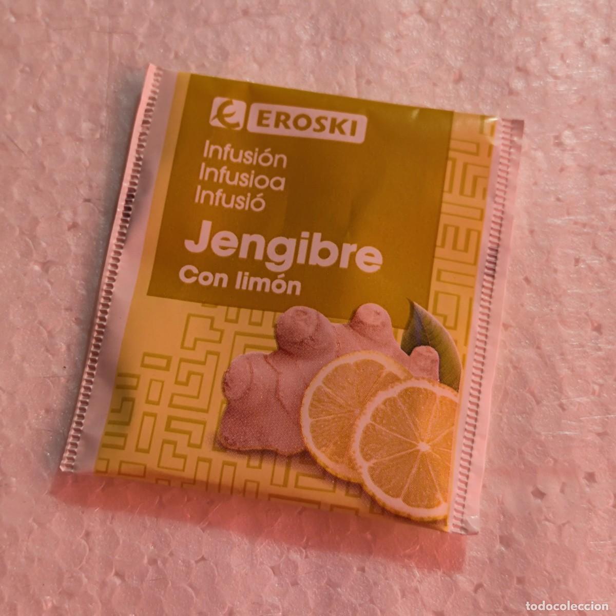 Otros art&iacute;culos de coleccionismo en papel: SOBRE INFUSION VACIO - JENGIBRE CON LIMON - EROSKI
