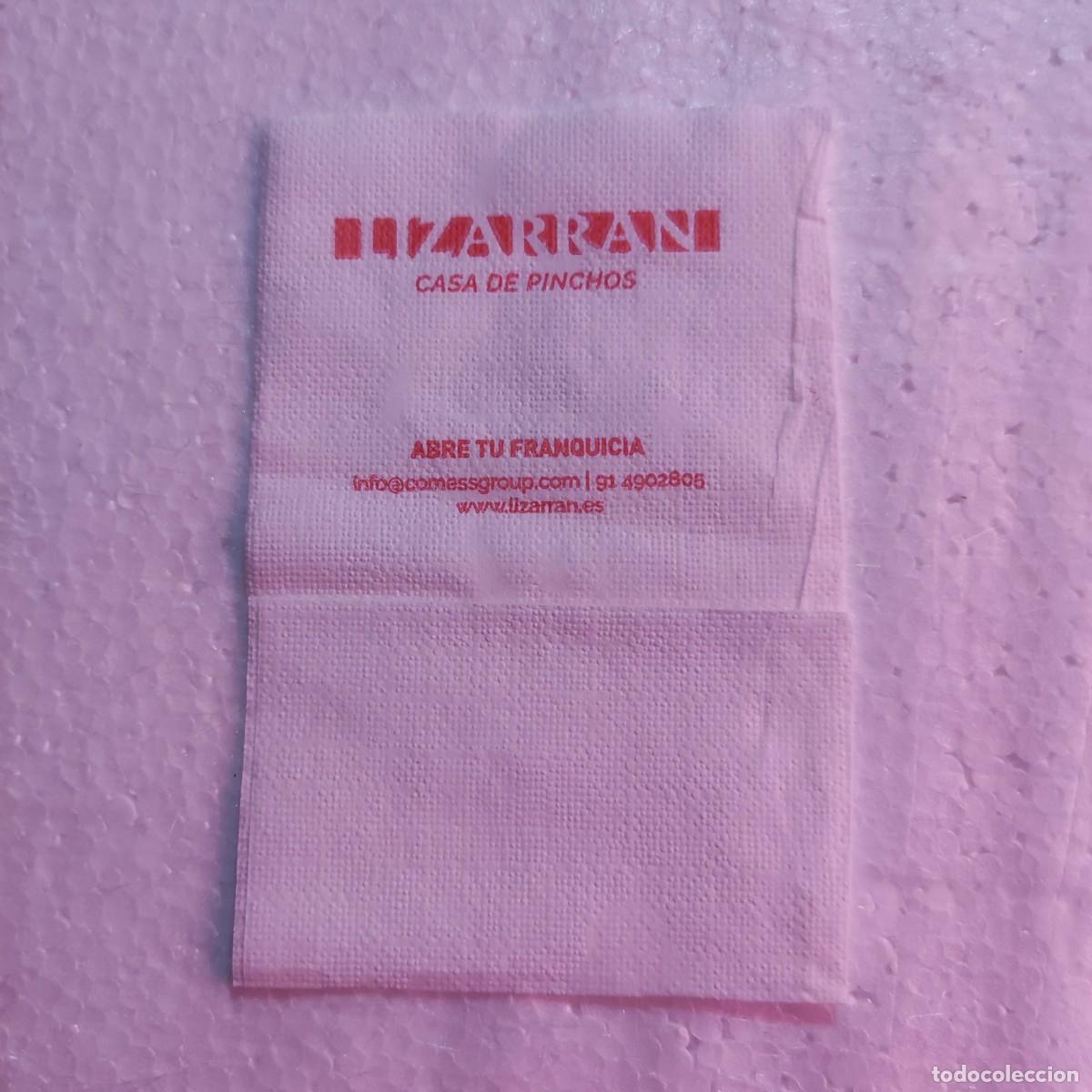 Otros art&iacute;culos de coleccionismo en papel: SERVILLETA DE PAPEL - LIZARRAN