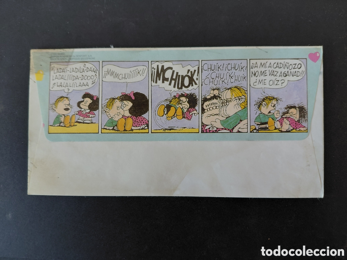 Otros art&iacute;culos de coleccionismo en papel: ANTIGUO SOBRE HOJA DE CAMBIO - MAFALDA AUTENTICO QUINO