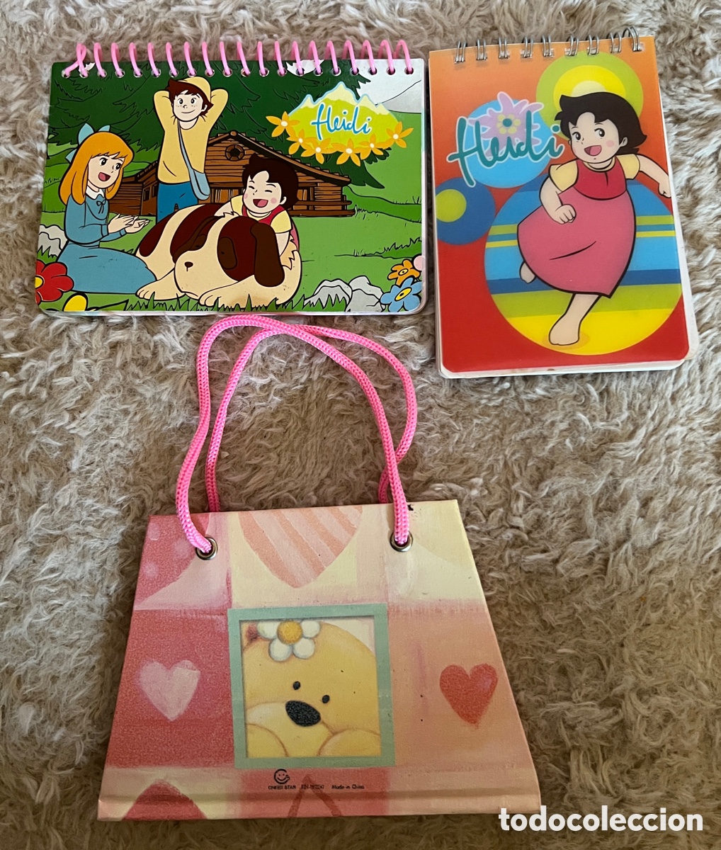 Otros art&iacute;culos de coleccionismo en papel: Lote 3 Libretas Vintage (2 de Heidi + 1 Forever Friends con Asas)