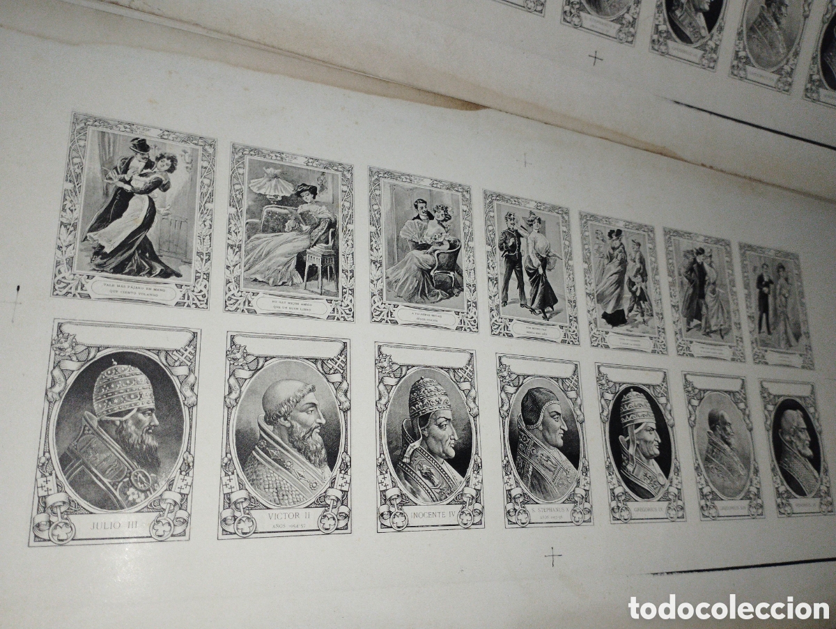 Otros art&iacute;culos de coleccionismo en papel: Cajas de cerillas/2series1900[pliegues sin cortar]7 laminas