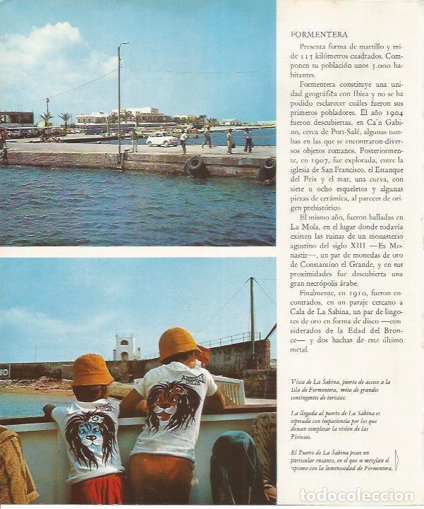 Altri oggetti di carta: LAMINA 26477: Vistas del puerto La Sabina, Formentera - VVAA