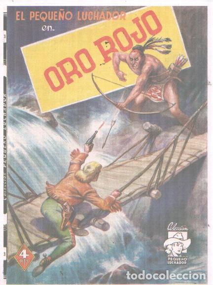 Altri oggetti di carta: Ficha propaganda portada novela El Pequelo Luchador: Oro rojo -