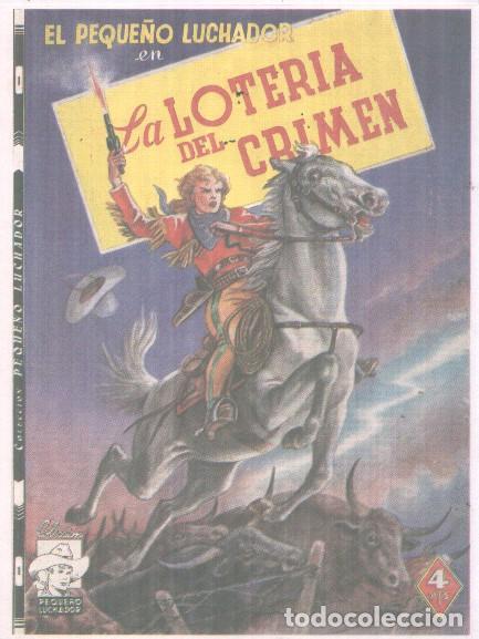 Collectionnisme Papier divers: Ficha propaganda portada novela El Pequelo Luchador: La loteria del crimen -