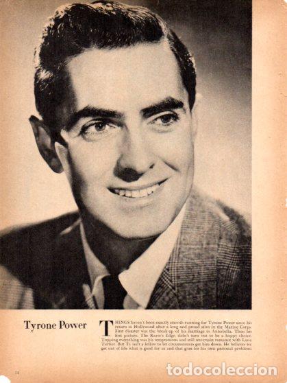 Collectionnisme Papier divers: LAMINA V55309: Tyrone Power