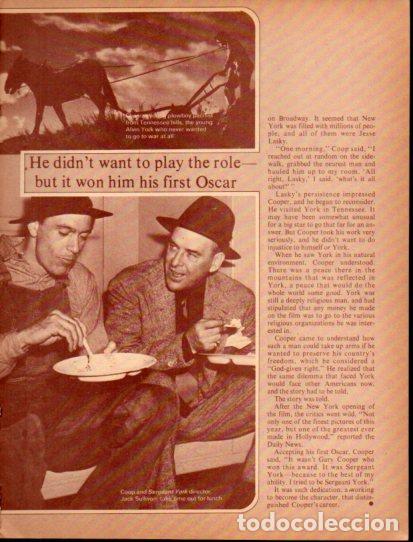 Altri oggetti di carta: LAMINA V55444: Gary Cooper and Ssergeant York director