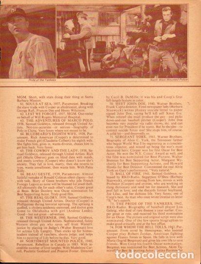 Altri oggetti di carta: LAMINA V55430: Gary Cooper in North West Mounted Police