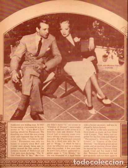 Altri oggetti di carta: LAMINA V55449: Gary Cooper and Marlene Dietrich in Desire 1936