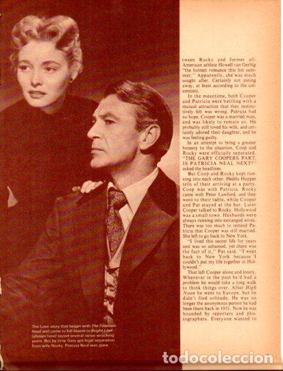 Altri oggetti di carta: LAMINA V55445: Gary Cooper an Joan Fontaine