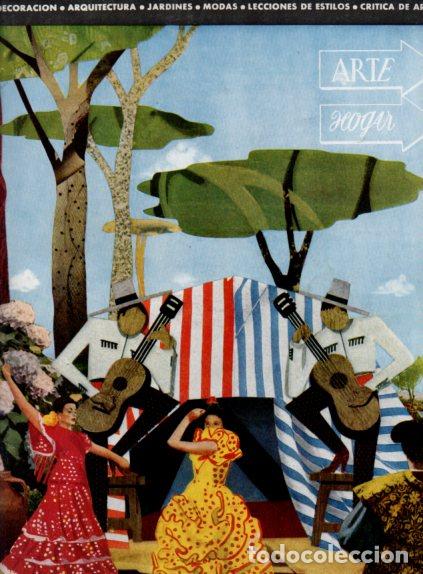 Altri oggetti di carta: LAMINA V55519: Portada revista Arte y Hogar folclore andaluz