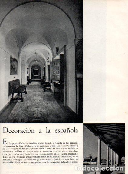 Altri oggetti di carta: LAMINA V55510: Finca Oadarre de Candelario Gaiztarro. Arquitecto Zuazo