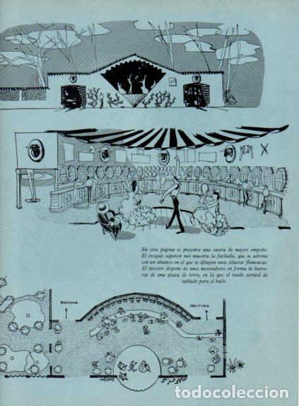 Altri oggetti di carta: LAMINA V55534: Casetas de la Feria de Sevilla, dise&ntilde;os