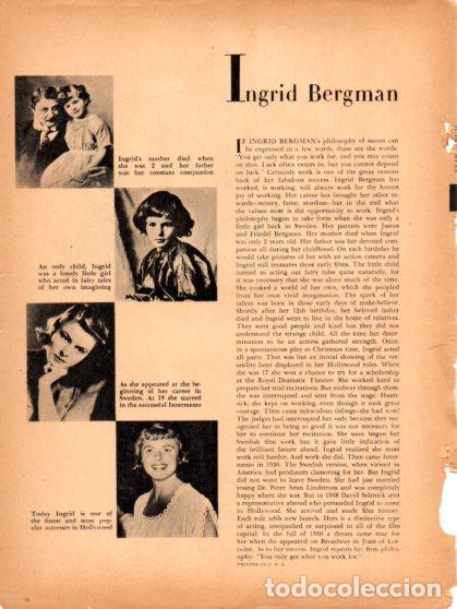 Altri oggetti di carta: LAMINA V55348: Ingrid Bergman
