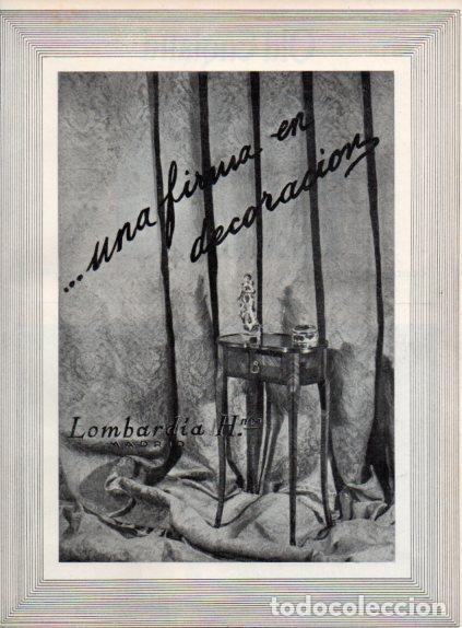 Altri oggetti di carta: LAMINA V55520: Publicidad Lombardia Hermanos Madrid
