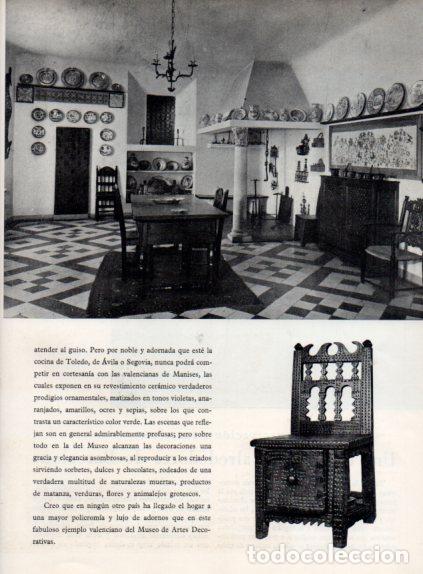 Paper Collecting Others: LAMINA V55544: Cocina espa&ntilde;ola con ceramica de Teruel y Manises