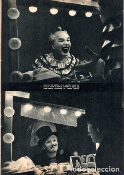 Paper Collecting Others: LAMINA V55358: Charles Chaplin vestido de payaso y domador