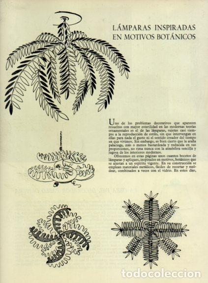 Outros artigos de papel: LAMINA V55545: Lamparas inspiradas en motivos botanicos