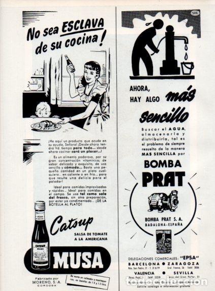 Outros artigos de papel: LAMINA V55569: Publicidad Catsup Musa y Bomba Prat