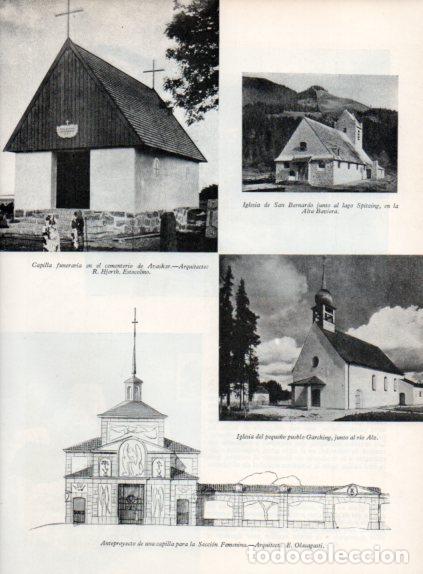 Outros artigos de papel: LAMINA V55589: Capilla funeraria cementerio de Avaskar e Iglesia de Garching