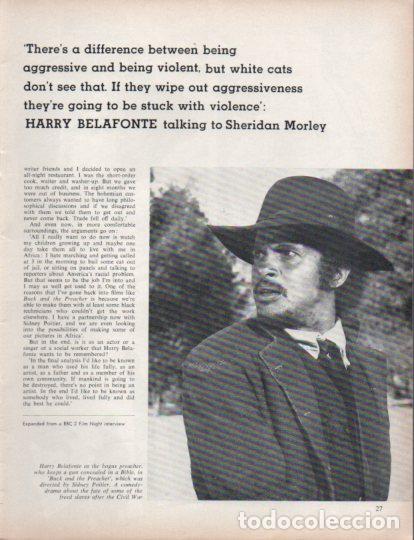 Outros artigos de papel: LAMINA V55378: Harry Belafonte in Buck and the Preacher