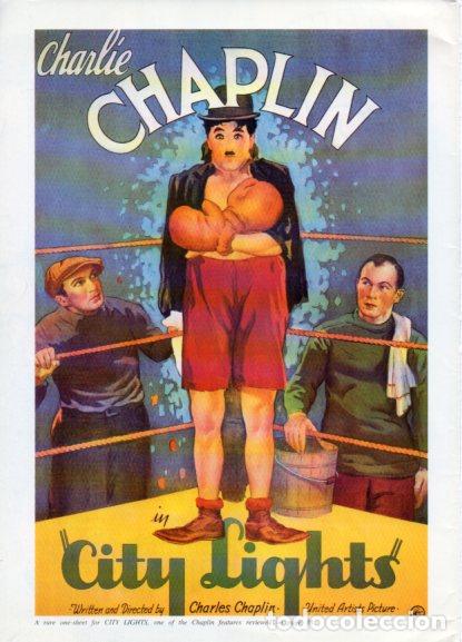 Outros artigos de papel: LAMINA V55387: Charlie Chaplin in City Lights