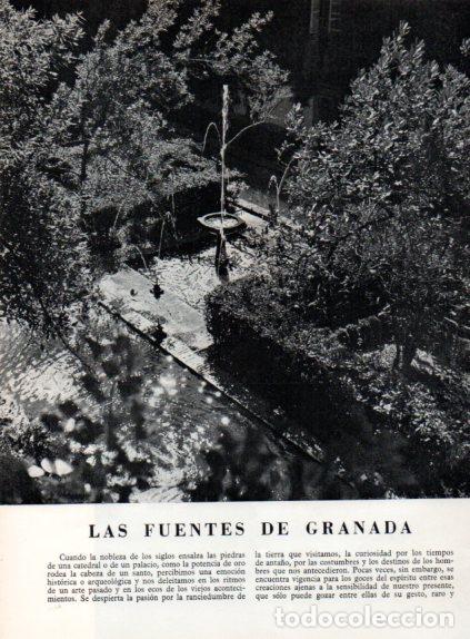 Outros artigos de papel: LAMINA V55629: Fuente en la Alhambra de Granada