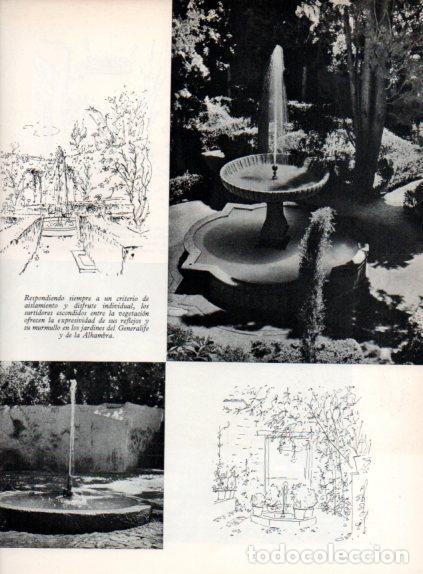 Outros artigos de papel: LAMINA V55630: Fuentes en jardines del Generalife y la Alhambra