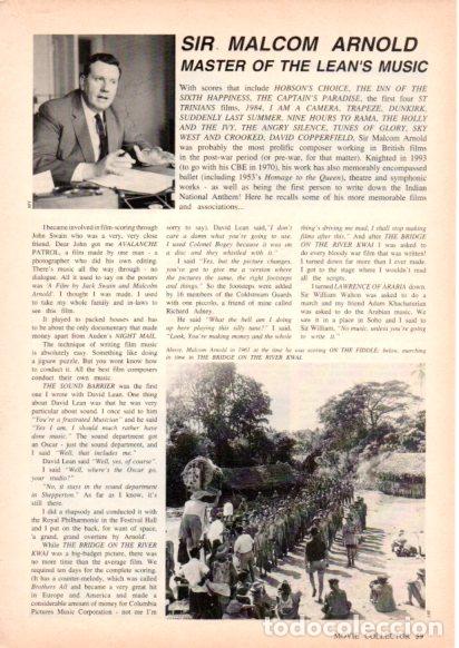 Collectionnisme Papier divers: LAMINA V55401: Sir Malcom Arnold