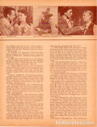 Collectionnisme Papier divers: LAMINA V55428: Gary Cooper and Ingrid Bergman in Saratoga Trunk