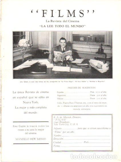 Collectionnisme Papier divers: LAMINA V55411: John Gilbert y publicidad revista Films