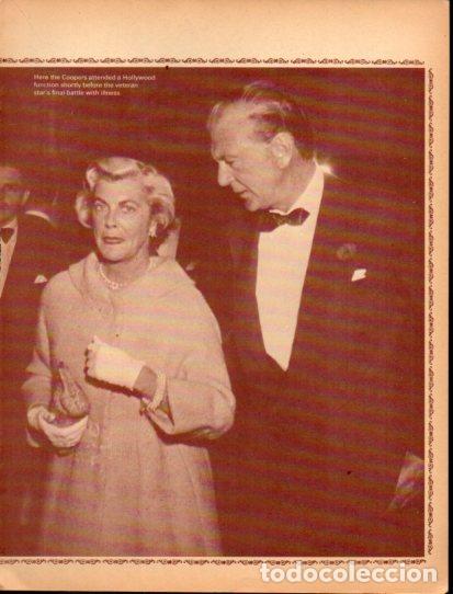 Collectionnisme Papier divers: LAMINA V55442: Gary Cooper and his wife attended a Hollywood function