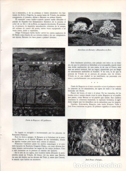 Collectionnisme Papier divers: LAMINA V55665: El gallinero por Dario de Regoyos y Almendros en flor por A. Beruete