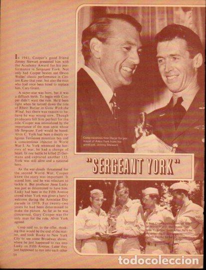 Collectionnisme Papier divers: LAMINA V55443: Gary Cooper receives first Oscar and James Stewart