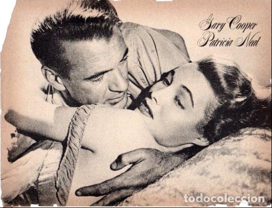 Collectionnisme Papier divers: LAMINA V55426: Gary Cooper and Patricia Neal