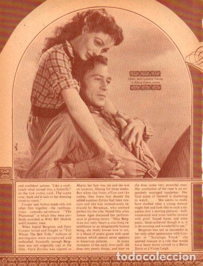 Collectionnisme Papier divers: LAMINA V55451: Gary Cooper with Loretta Young in Along Came Jones 1945