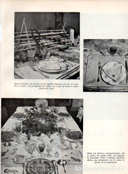 Collectionnisme Papier divers: LAMINA V55739: Mesa adornada con motivos de la cancion francesa