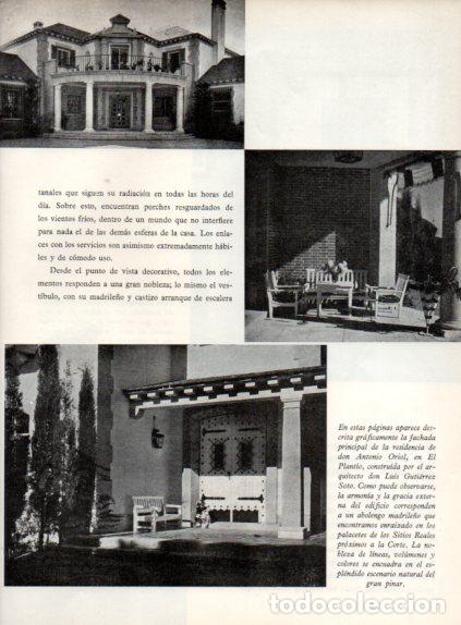 Collectionnisme Papier divers: LAMINA V55725: Residencia de Antorio Oriol en El Plantio, arquitecto Luis Gutierrez