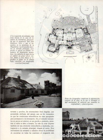 Collectionnisme Papier divers: LAMINA V55730: Casa de los Sres Gandarias en peninsula de la Magdalena, arquitecto L. Gutierrez Soto