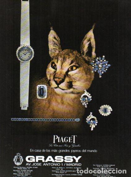 Collectionnisme Papier divers: LAMINA V55754: Publicidad Grassy joyeria en Madrid