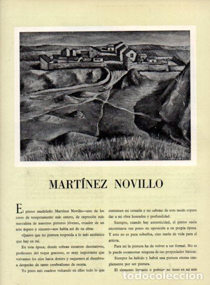 Collectionnisme Papier divers: LAMINA V55735: Obra por Martinez Novillo