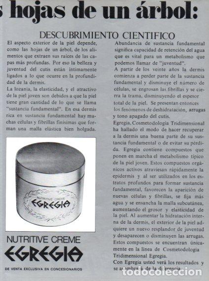 Altri oggetti di carta: LAMINA V55759: Publicidad Egregia crema nutritiva
