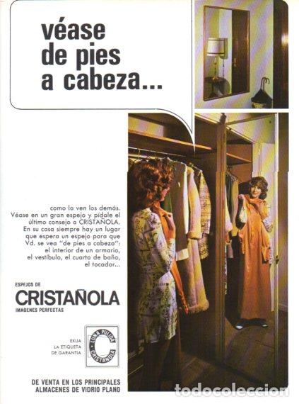 Collectionnisme Papier divers: LAMINA V55774: Publicidad Crista&ntilde;ola espejos