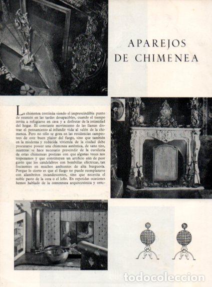 Collectionnisme Papier divers: LAMINA V55512: Aparejos de chimenea