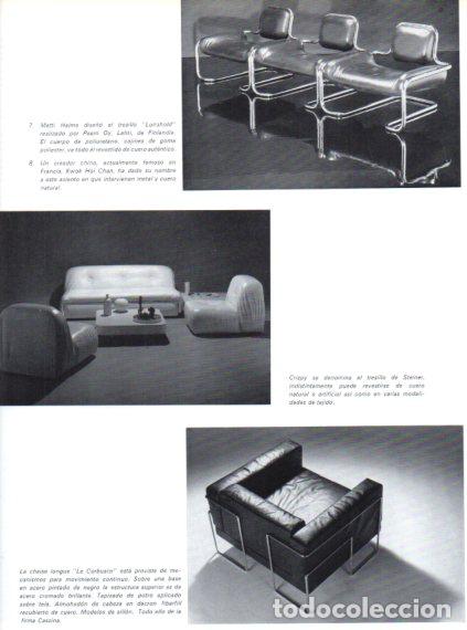 Collectionnisme Papier divers: LAMINA V55784: Crizpy tresillo de Seiner y Chaise longue Le Corbusier