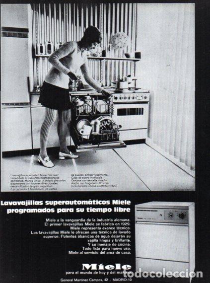 Collectionnisme Papier divers: LAMINA V55770: Publicidad Miele lavavajillas